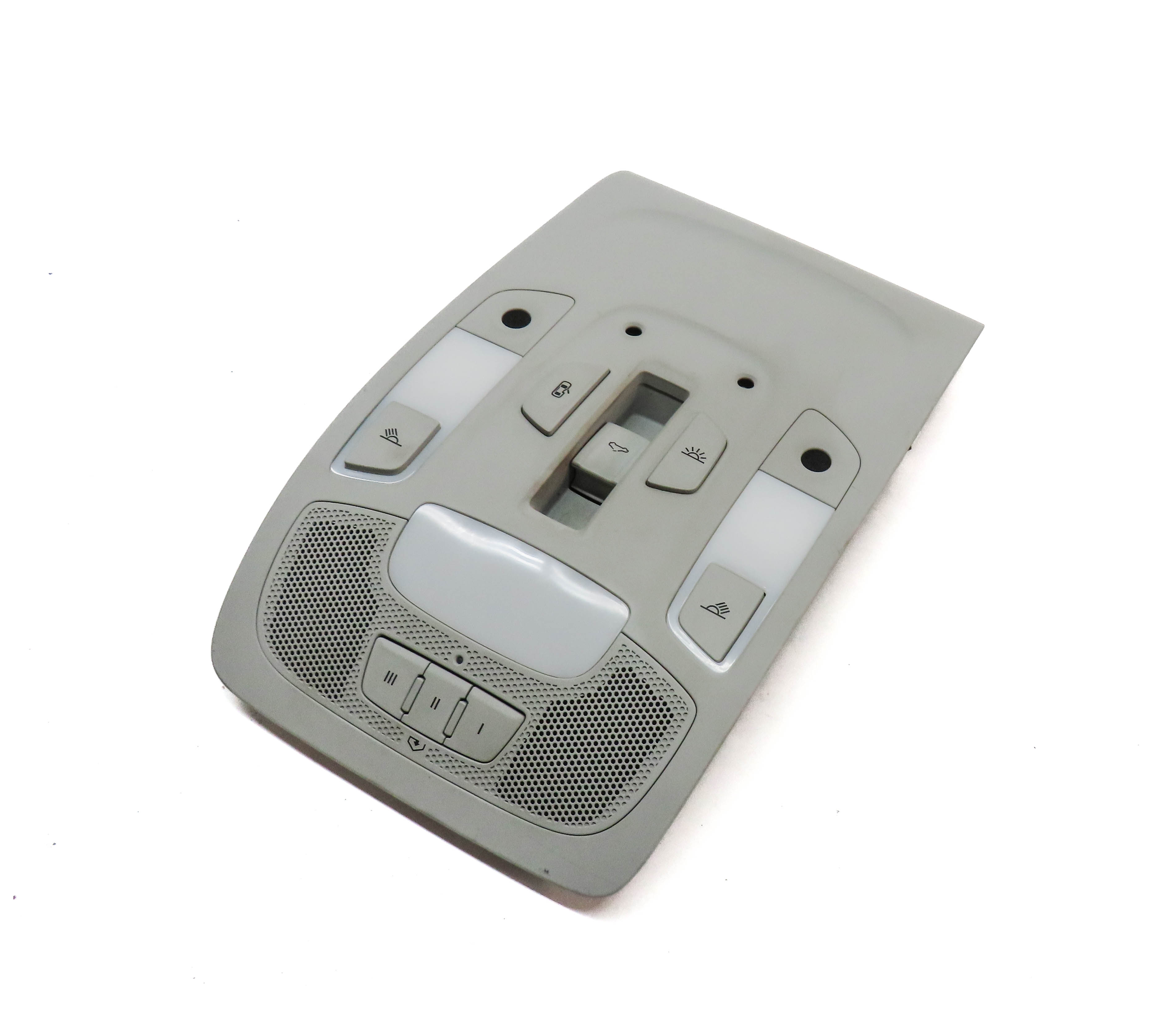 2016 AUDI A7 (C7) FRONT INTERIOR OVERHEAD DOME LIGHT LAMP w/ SWITCHES (Gray) — exact item pictured